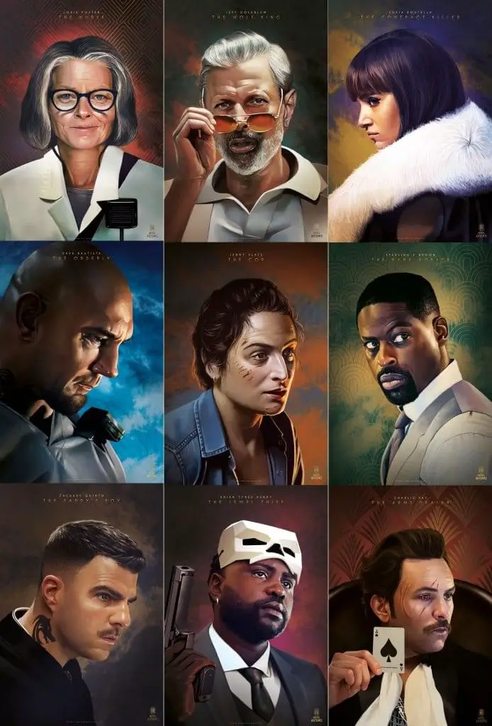 Hotel Artemis New Character Posters and Retro Trailer image