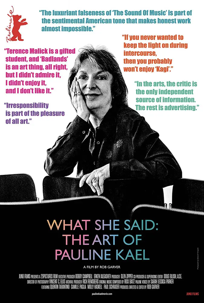 What She Said: The Art of Pauline Kael Image