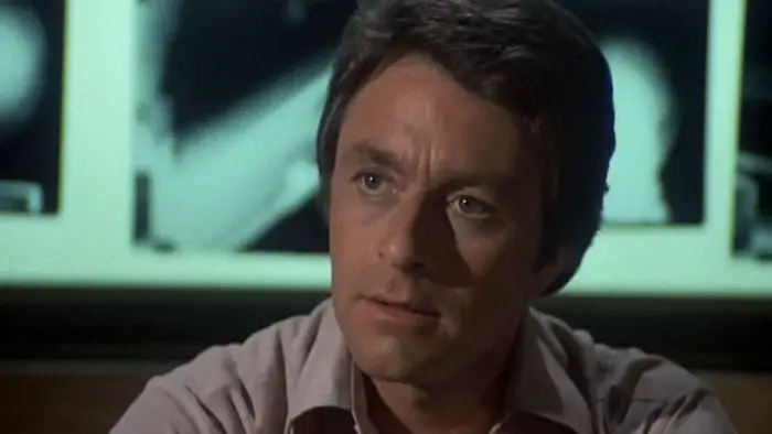 Bill Bixby as Dr. David Banner studies medical scans in The Incredible Hulk TV pilot.