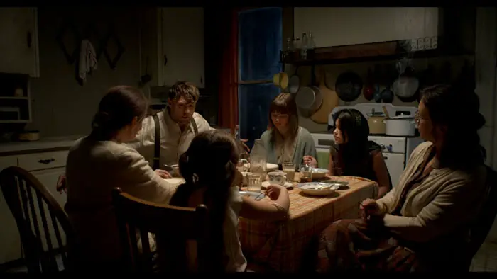 A tense family dinner scene from Michelle West’s short film Lineage.