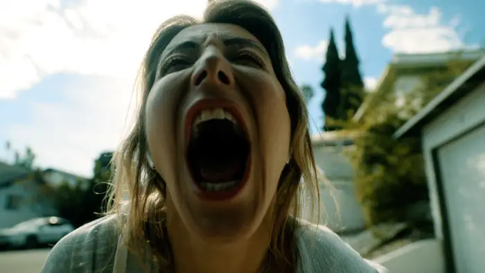 Miriam screaming in distress in We Regret to Inform You