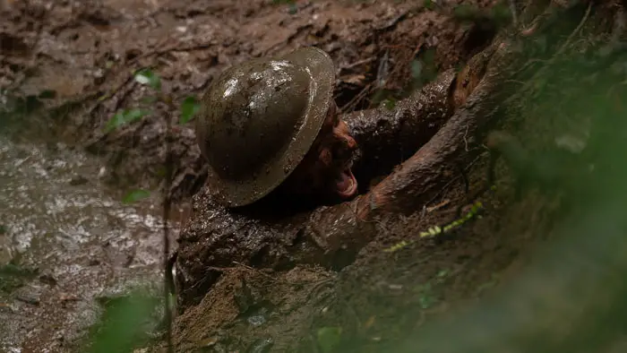 WWII soldier clings to muddy embankment while fighting for survival in Beast Of War (2025)