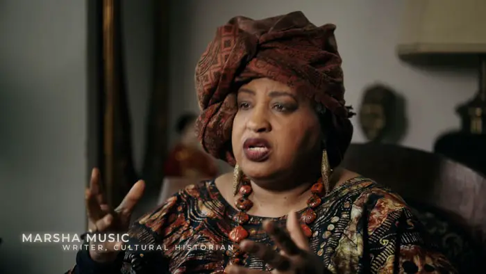 Marsha Music speaking in The Best of the Best: Jazz from Detroit