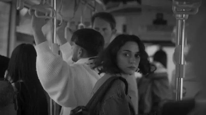 Asli riding public transportation in Dump of Untitled Pieces (2026) 