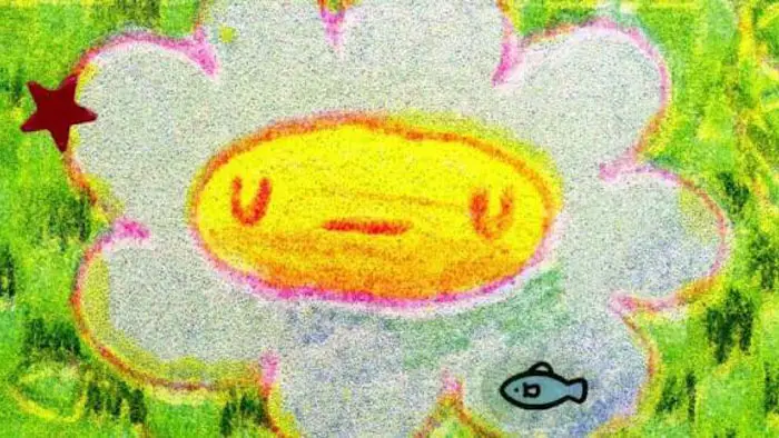 Colorful animated flower creature from the short film Hungry Hollow (2026)