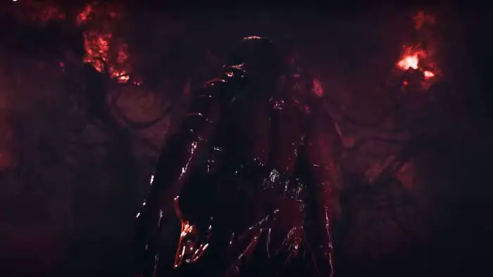 Mark Fischbach inside the blood-soaked submarine interior in Iron Lung (2026)