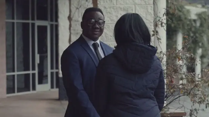 Immanuel and Anastasia in a domestic scene from Killers Sinners & Spies (2026)