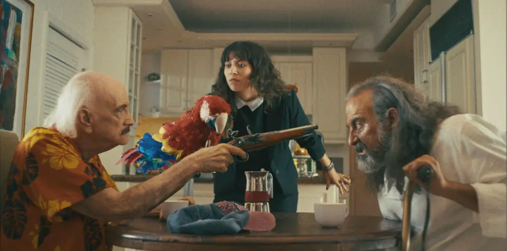 The Old Man and the Parrot image